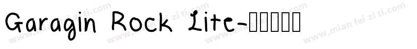 Garagin Rock Lite字体转换
